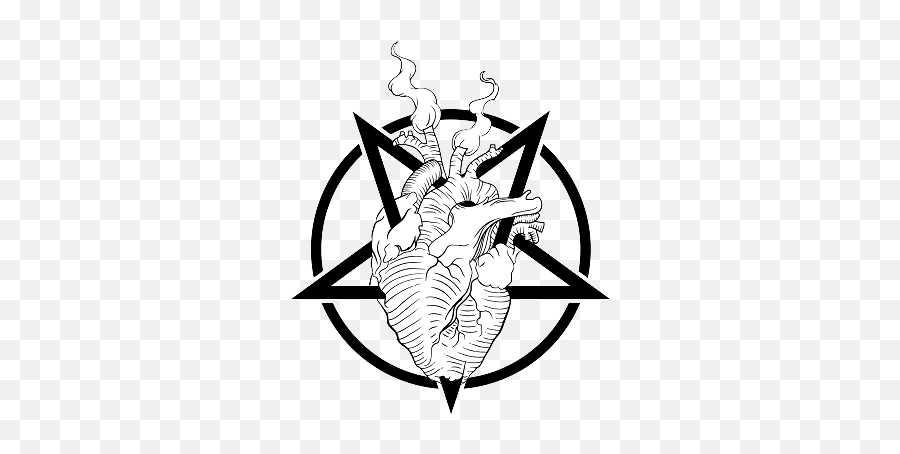 Black Hearts - Dripping Pentagram Png,Black Hearts Png