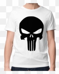 Download Hd Picture Of Punisher T - shirt Logo Skull png