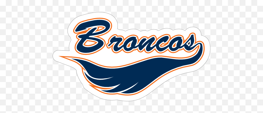 Broncos Logo Type Mascot Sticker - Tri State Arsenal Png,Broncos Logo Images