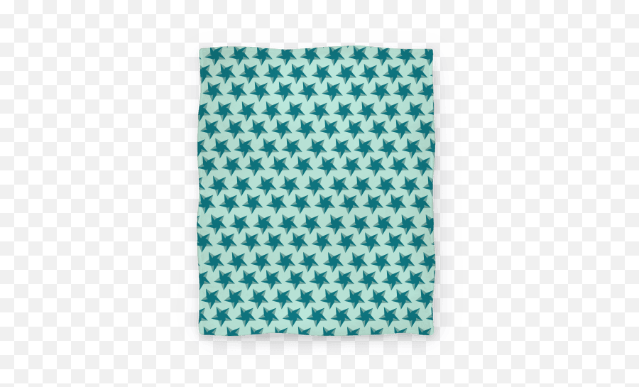 Teal Star Pattern Blankets Lookhuman - Star Pattern Blanket Png,Star Pattern Png
