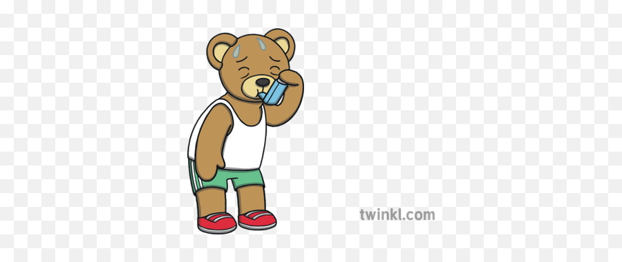 Toby The Teddy Bear With Inhaler No - Teddy With Sore Knee Png,Teddy Bear Transparent Background