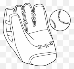 Baseball Glove White Clipart - Clipartbarn Mitt Black And White Png,Baseball Clipart Png