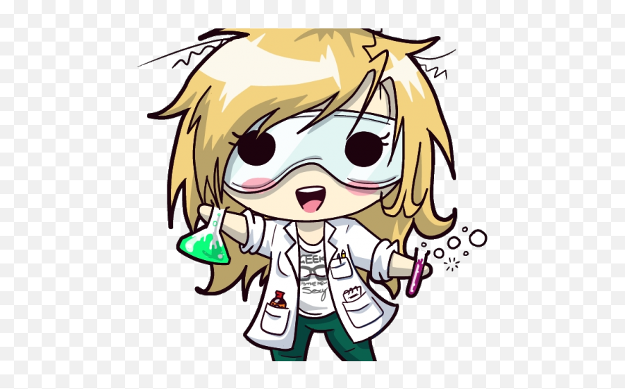 Anime Clipart Science - Anime Chibi Science Girl Png Cartoon Scientist  Drawing,Anime Head Png - free transparent png images 