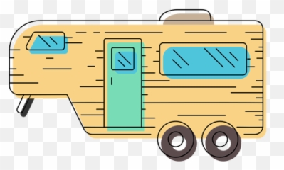 Transparent Png Svg Vector - Caravan Illustration Png,Trailer Png