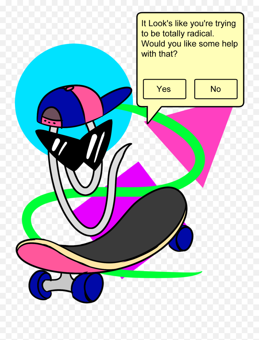 Drawn By Aj U2014 Fuck You I Drew Hip 90u2032s Clippy Edit Can - Clip Art Png,Clippy Png