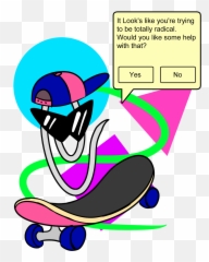 Drawn By Aj U2014 Fuck You I Drew Hip 90u2032s Clippy Edit Can - Clip Art Png,Clippy Png