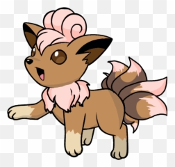 Vulpix And Eevee Merge Of Evix Pokemon - Vulpix Pokestop Png,Vulpix Transparent