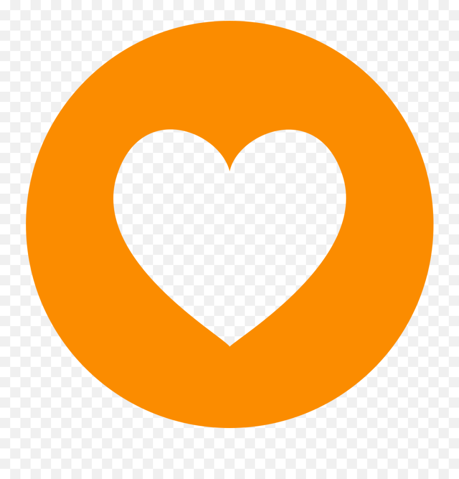 Fileeo Circle Orange Heartsvg - Wikimedia Commons Heart With Circle Pink Png,Orange Heart Png