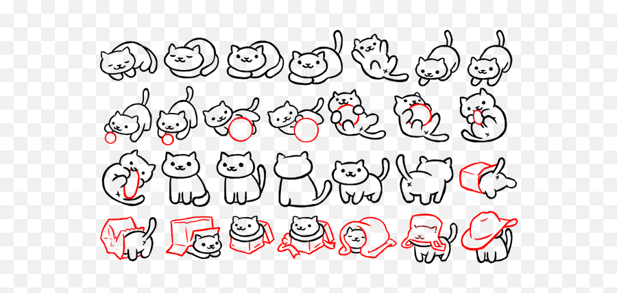 By Micamone - Draw Neko Atsume Cats Png,Transparent Neko Atsume