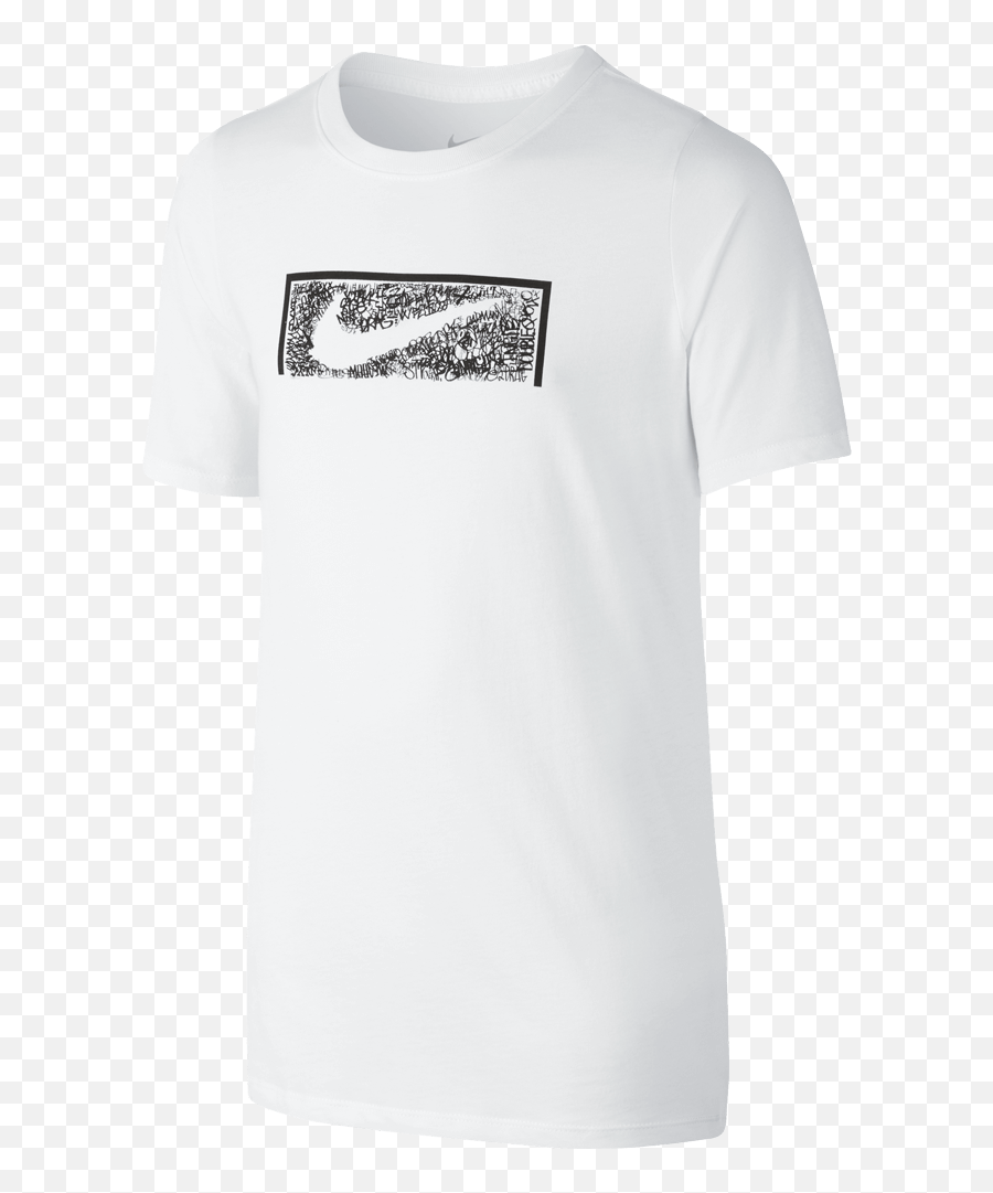 Nike Swoosh Png White Picture - Active Shirt,White Swoosh Png