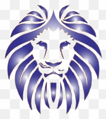 Mountain Lion Clipart Gold - Vector Face Png