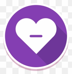 Free Heart Icon Minus 1187421 Png With Transparent - Girly