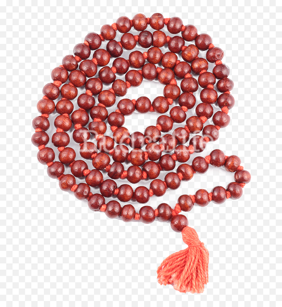 Red Sandalwood Mala - Bead Png,Mala Png