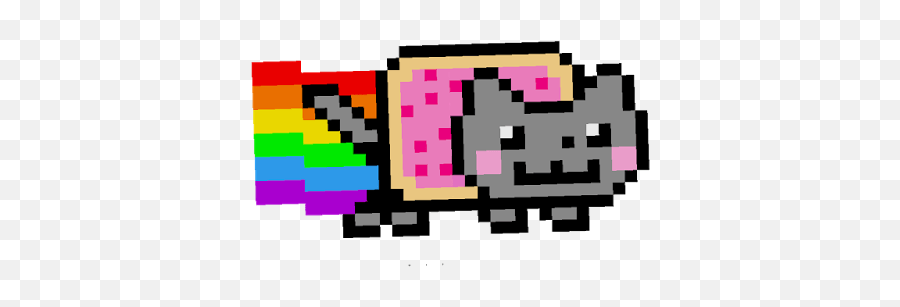 Nyan Cat Png Transparent 4 Image - Pixel Art Nyan Cat,Cat With Transparent Background