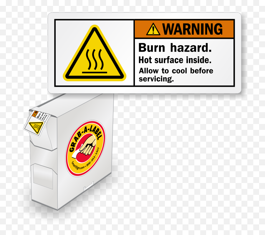 Hot Warning Labels - Moving Parts Warning Label Png,Hot Surface Icon