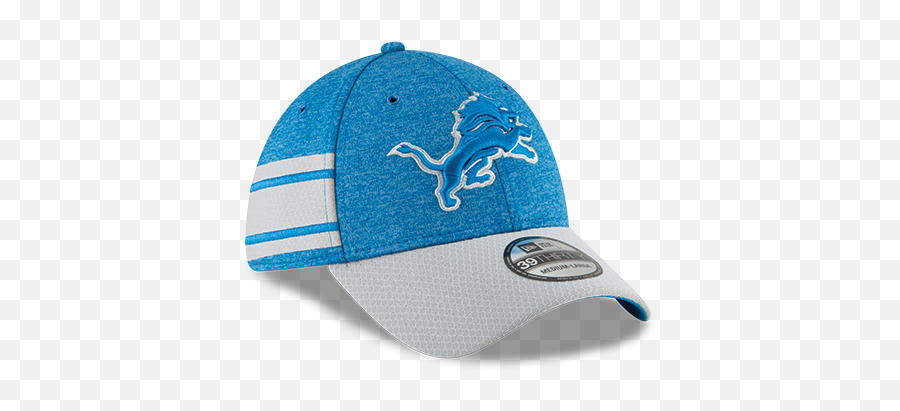 New Era Detroit Lions Home Blue 39thirty 2018 Sideline - Detroit Lions Png,Detroit Lions Logo Png