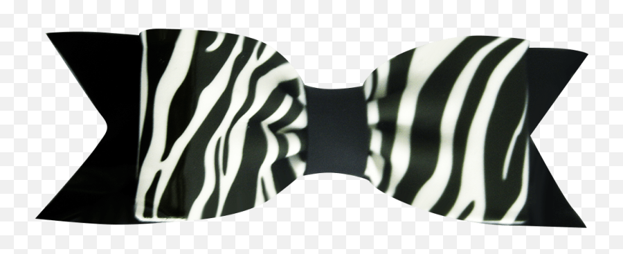 Zebra Print Bow Clipart - Portable Network Graphics Png,White Bow Png
