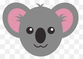 Bear Face Clipart - Koala Bear Face Drawing Png,Bear Head Png