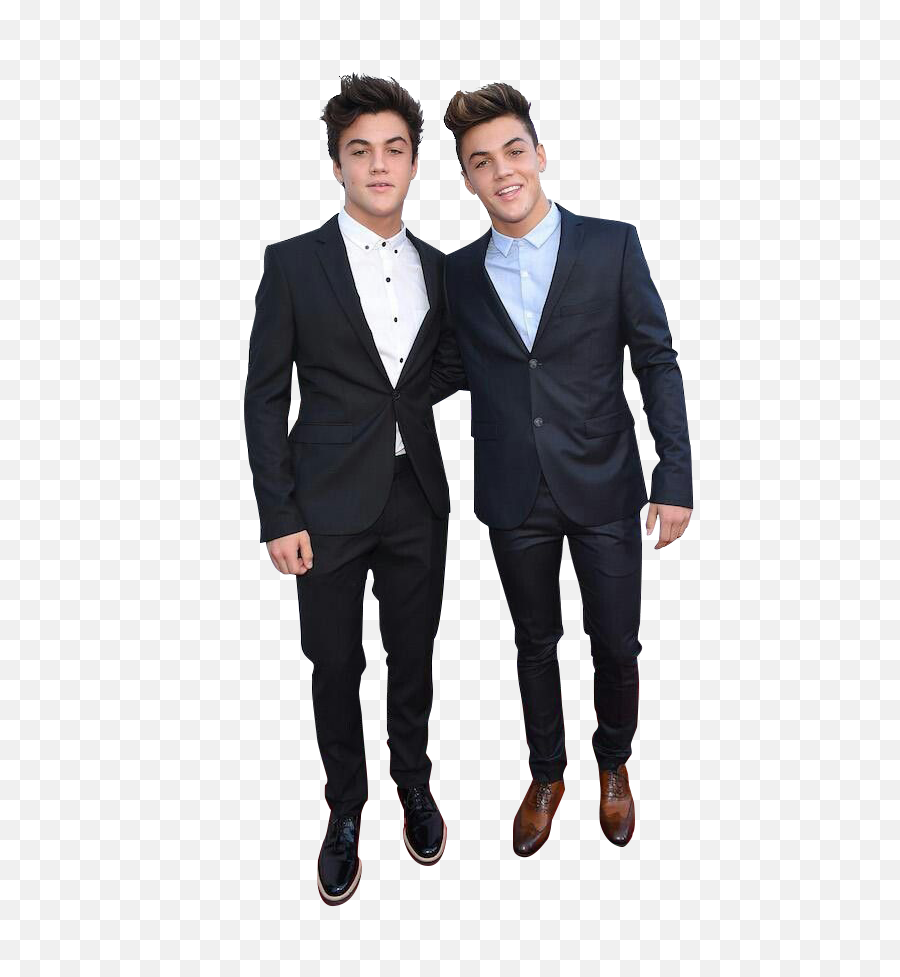 Download People Walking Png - Dolan Twins In Suits Full Ethan Dolan And Brother,People Walking Png