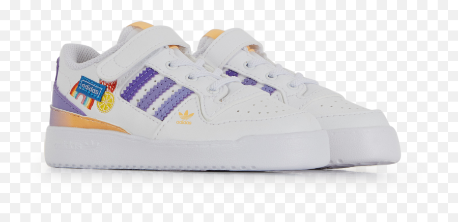 Adidas Originals Forum Low El Icon Message 4 Whitepurple - Low Top Png,El Icon