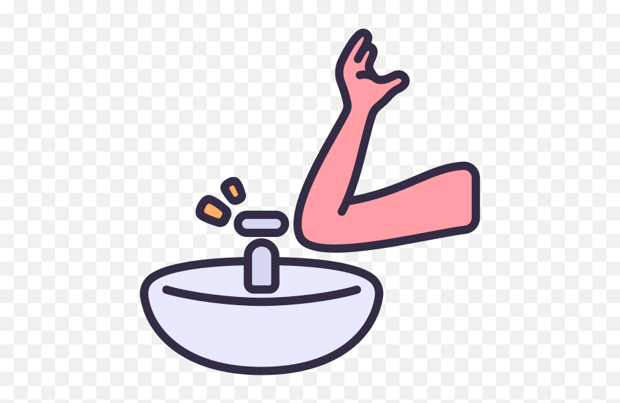 Water Sink Turnoff Wash Hands Arm Free Icon - Icon Icon Wastafel Cuci Tangan Png,Arm Icon