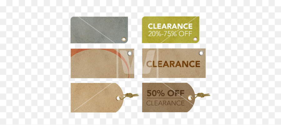 Clearance Retro Labels Png