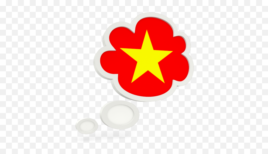 Bubble Icon Illustration Of Flag Vietnam - Flat Star Icon Png,Non Icon Shirt