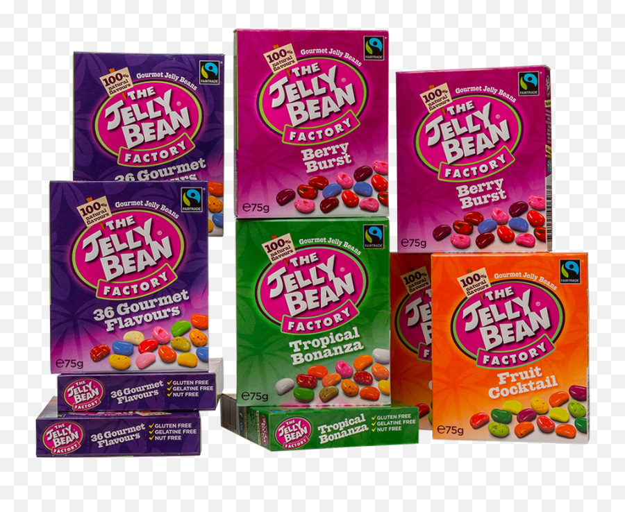 Fairtrade Box Of Jelly Beans The Bean Factory - Jelly Bean Factory Png,Jelly Beans Png