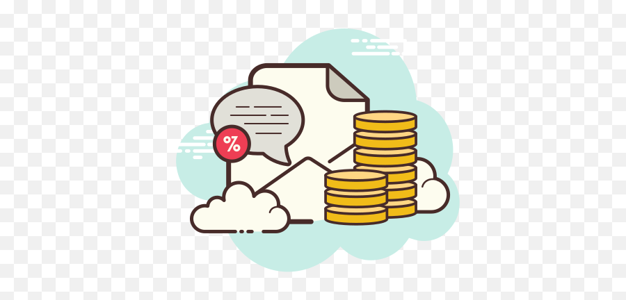 Promotion Budget Icon In Cloud Style - Budget Icon Png,Promotional Icon