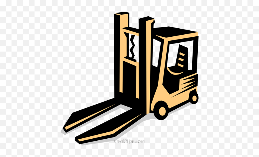 Forklift Royalty Free Vector Clip Art Illustration - Indu0622 Warehouse Forklift Vector Png,Free Vector Truck Icon