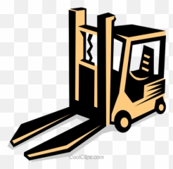 Forklift Royalty Free Vector Clip Art Illustration - indu0622 Warehouse Forklift Png