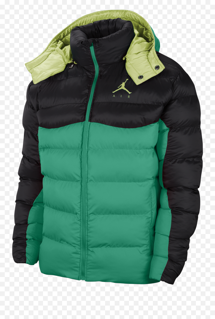 Jordan Jumpman Air Puffer Jacket For 11000 Kicksmaniaccom - Jordan Puffer Jacket Black And Green Png,Spyder Icon Jacket