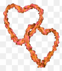 Flowery Entangled Love Hearts - png