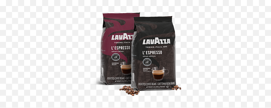 Coffee Beans - Espresso Arabica And Robusta Beans Lavazza Lavazza L Espresso Gran Crema Png,Coffee Beans Transparent