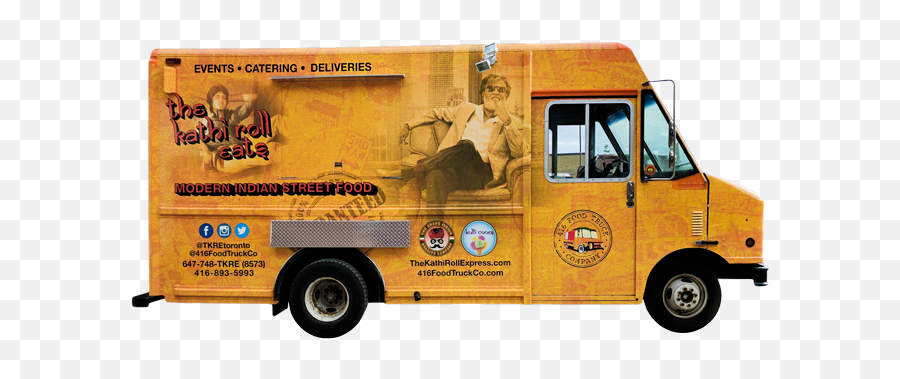 Food Truck - Kathi Roll Express Food Truck Png,Food Truck Png