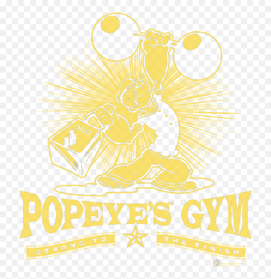 Popeye Popeyes Gym Menu0027s Crewneck Sweatshirt - Gym T Shirt Png,Popeyes Logo Png