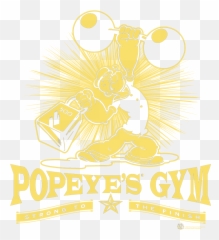 Popeye Popeyes Gym Menu0027s Crewneck Sweatshirt - Gym T Shirt Png,Popeyes Logo Png