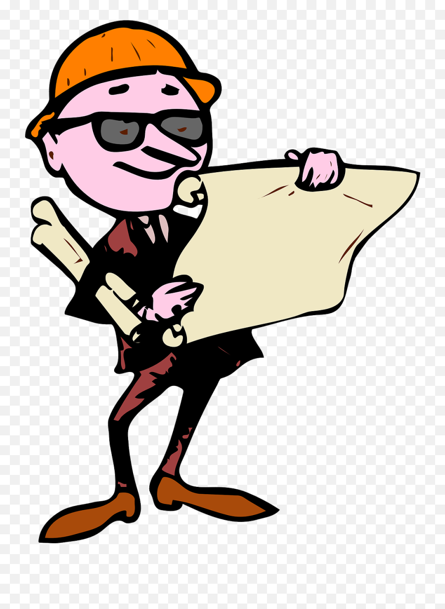 Engineer Caricature Cartoon - Clip Art Png,Engineer Png