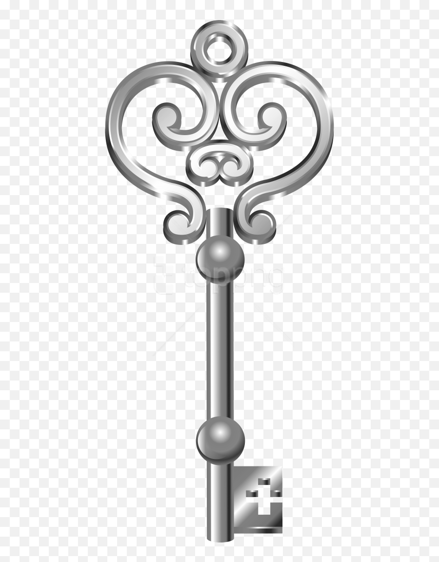 Download Silver Key Clipart Png Photo - Skeleton Key Silver Key Clipart,Gold Key Png