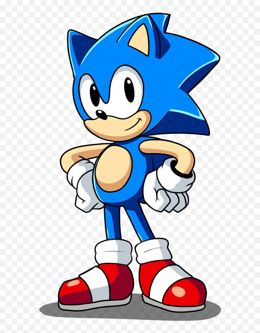 Sonic Drawing Easy Free Download - Classic Sonic Mania Drawing Png,Sonic Transparent