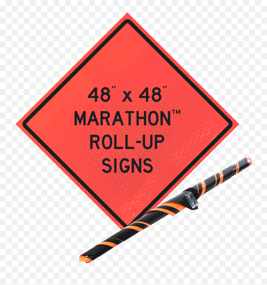 48 X Roll - Up Signs U2013 Marathon Reflective Vinyl Mutcd Road Closed 500 Ft Png,X Sign Png