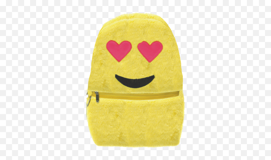 Download Picture Of Heart Eyes Emoji Furry Backpack - Heart Smiley Png,Heart Eyes Emoji Transparent Background