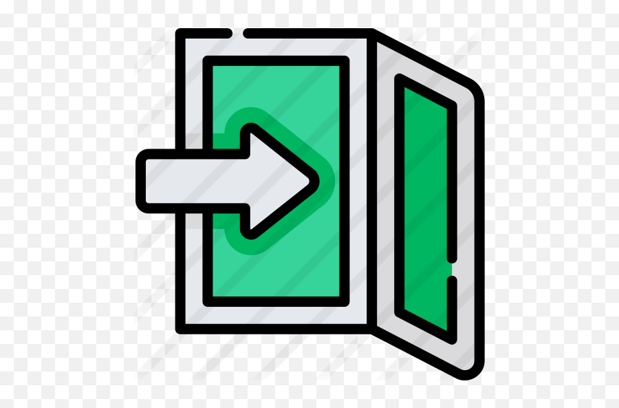 Emergency Exit - Free Signs Icons Emergency Exit Line Icon Png,Exit Sign Png
