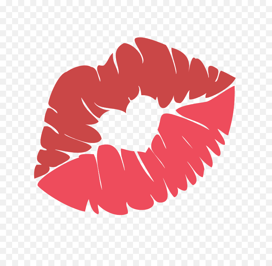 Lips Kiss Mark Emoji Icon Vector Gfxmag Free Downloads - Emoticon Kiss Png,Lipstick Kiss Png