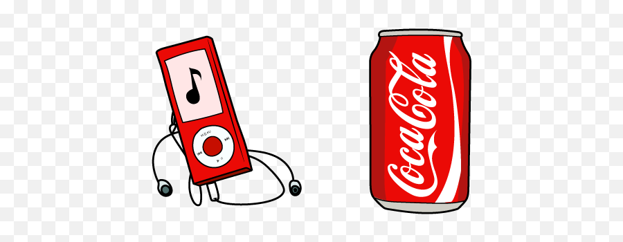 Vsco Girl Ipod And Coke Cursor U2013 Custom Browser Extension - Stickers Aesthetic Coca Cola Png,Coke Logos