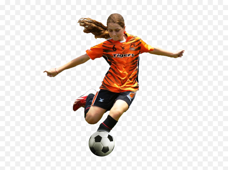 Download Girls Football Png - Girl Football Player Png Girl Football Player Png,Soccer Player Png
