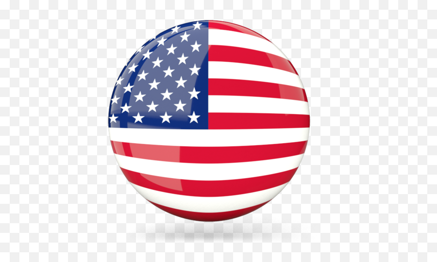 Png American Us Flag Transparent - Round Usa Flag Icon,American Flag Png Free