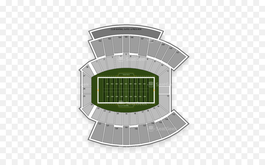 Jones Atu0026t Stadium Seating Chart Seatgeek - Stadium Png,Texas Tech Png