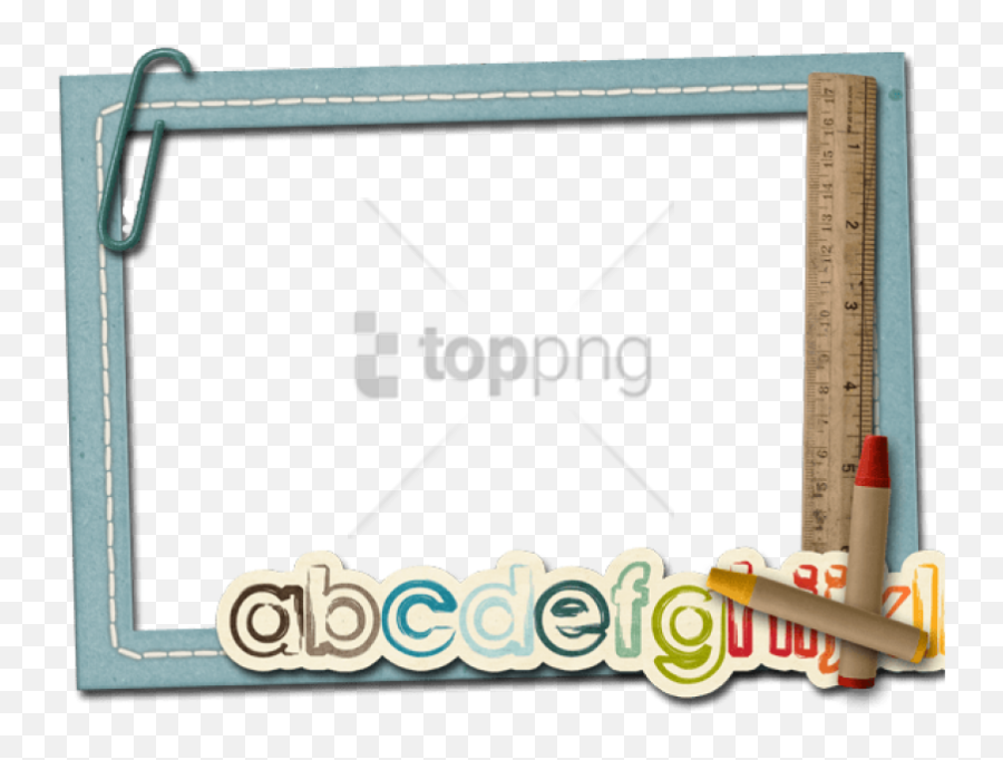 School Border Transparent Png Clipart - Borders And Frames School Png,School Border Png