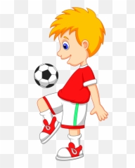 Cartoon Soccer Players Clipart 4 By - Kid Playing png